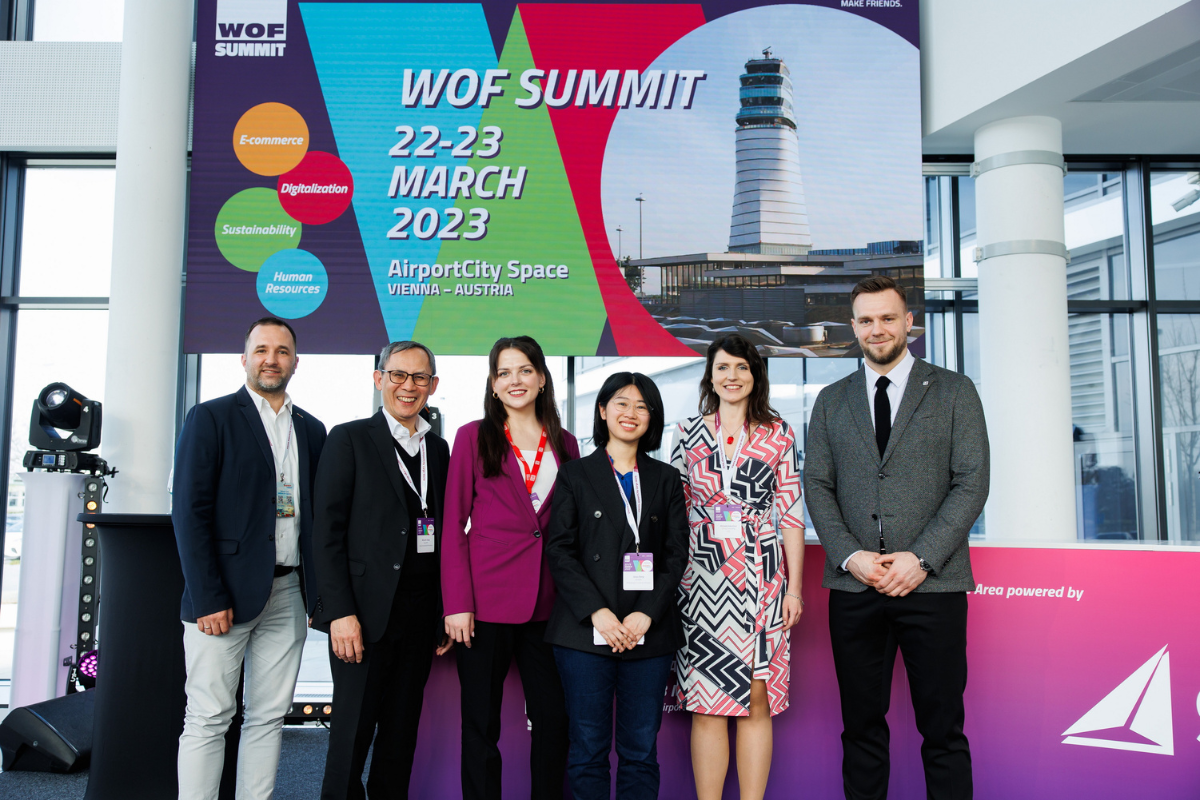 CEO Infinity Forwarding Michaela Královičová na WOF Expo 2023 vo Viedni.